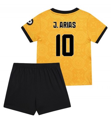 Wolves Jhon Arias #10 Replik Heimtrikot Kinder 2025-26 Kurzarm (+ Kurze Hosen)
